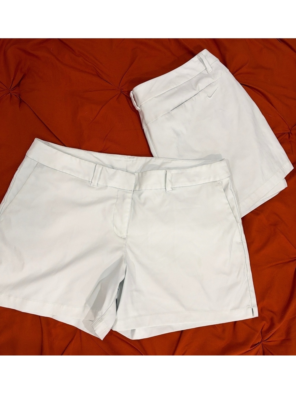 Nike White Shorts Dri-Fit Women’s Size 12 Lot of 2 Golf Short Lightweight